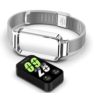 Dây Đeo Đồng Hồ Kim Loại Thép Không Gỉ Xiaomi Mi Band 9 Active Tương Thích Với Vỏ + Dây Đeo Smart Ba