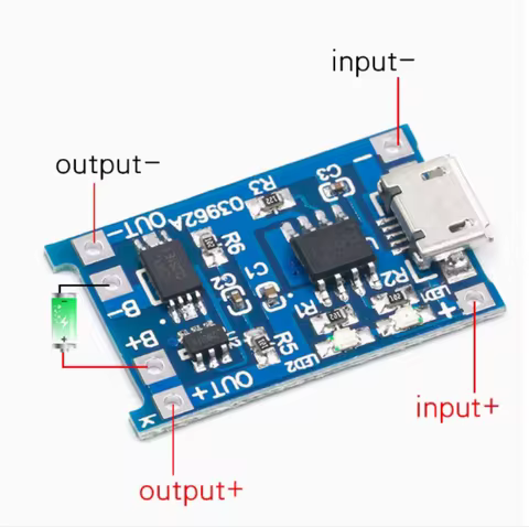 DIY Type-C Micro USB 5V 1A 18650 TP4056 Lithium Battery Charger Module Charging Board With Protectio