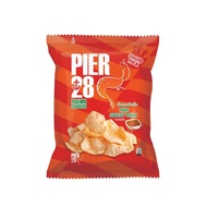 ♞,♘Pier 28 Prawn Crackers Thai Sweet Chili 64g x 3Pcs