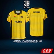 FNATIC ONIC PH Special M6 JERSEY New  (free custom nickname) Jersey polo shirt
