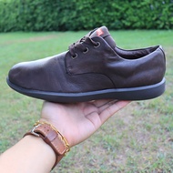 ส่งฟรี 41EU Camper Atom Work Shoes: Dark Brown Leather Comfort and Style Pre-owned Authentic