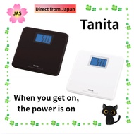 [Tanita] Compact Weight Scale, Powers On When You Step On It, Approx. A4 Size, Backlit, White (HD-66