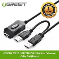 UGREEN 20213 UGREEN USB 2.0 Active Extension Cable 5M (Black)