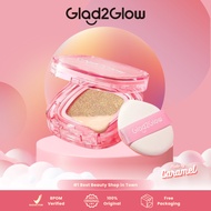 GLAD2GLOW Perfect Cover Cushion Foundation - Waterproof Make Up Setting Concealer BB Cream Long Last