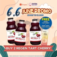 [Twin Pack] ReGen (HALAL) Organic Pure Tart Cherry Juices 320z x 2 Bottles Drink Tart Cherry