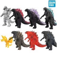 Bandai Anime Godzilla Vs King Kong Of Monsters Soft Rubber Large Doll Action Figure Pvc Toys Model Fury Dinosaur Joint Movable