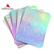 24 Sheets Vinyl Sticker Paper for Inkjet Printer - Printable Glossy Sticker Paper and Holographic Laminate Sheets