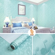 Wallpaper Stiker Motif Polos Elegant Wallpaper Dinding PVC grade A Premium Quality Dekorasi Rumah 45cm x 10m Wall sticker dinding Kamar Tidur