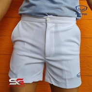 GRAND SPORT : กางเกงขาสั้นแกรนด์สปอร์ต 02-199 กางเกงเทนนิส มีซิปรูด กางเกงกีฬาชาย กางเกงขาสั้นมีซิปตรงเอวมีตะขอ