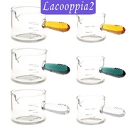 [Lacooppia2] Espresso Measuring Glass Jug Cup Versatile Clear Glass Pitcher for Daily Use