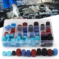 FANIELLAPOWELL Valve Core Dust Caps Set Durable Valve Core Dust Cap Replacement R134a R12 Dust Cap