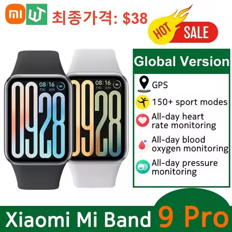 Global Version Xiaomi Smart Band 9 Pro 1.74'' AMOLED Bluetooth Smartwatch GPS Health Monitoring Fitn