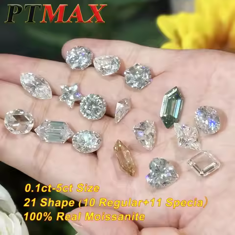 D Color 28 Full Shape Moissanite Diamond Shining Original Moissanite Loose Stone With Certification 