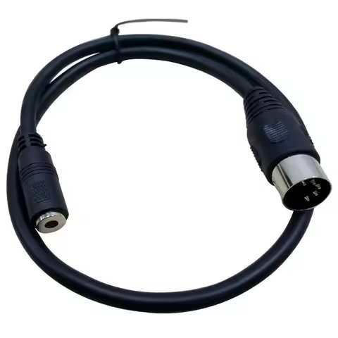 DIN to 3.5mm Cable 50CM 5 Pin DIN Plug Male to 3.5MM Female SmartPhone AUX Headphone Stereo Jack Ada