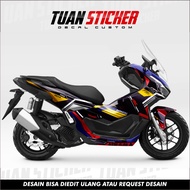 HITAM Sticker Decal Adv 160 Dekal Sticker Striping Full Body Adv 160 New Full Body motif gundam Blac