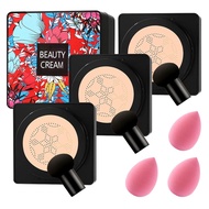 3PCS Mushroom Head Air Cushion CC Cream Foundation, BB Cream Foundation Pelembap, Foundation Tahan A