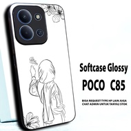Case hp poco/S15 glossy soft case poco C85/Casing poco C85/ can request other types