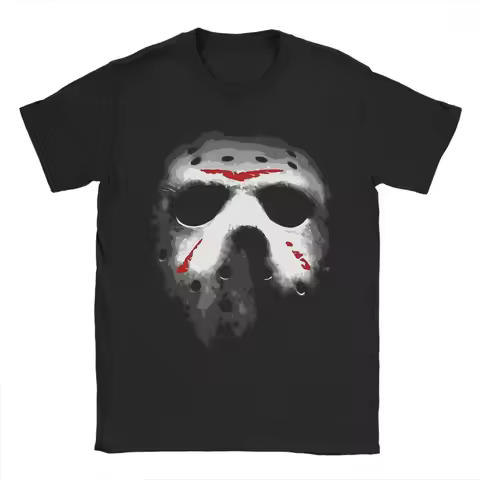 FRIDAY 13TH T-Shirt Men's Round Neck Short Sleeve Clothes Jason Voorhees Horror Movies Friday 13th C