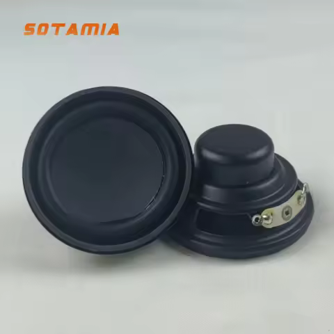 SOTAMIA 2Pcs 1.75 Inch Mini Full Range Speaker 45mm 4 Ohm 5W Waterproof Audio Speaker Power Loudspea