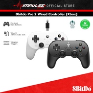 8BitDo Pro 2 Wired Controller - Hall Effect Joysticks and Hall Triggers (Compatible for Xbox / PC)