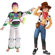Halloween Buzz Lightyear Clothes Toy Story cos Jumpsuit Western Cowboy Woody Anime Costume