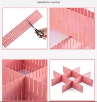 [9265] 【8片】白色抽屜收納分隔板 / 分格神器 Drawer storage divider / partition / Divider