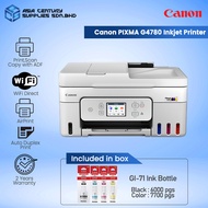 Canon Pixma G4780 Refillable Ink Tank Wireless All In One Printer Print / Scan / Copy / Fax / GI-71 