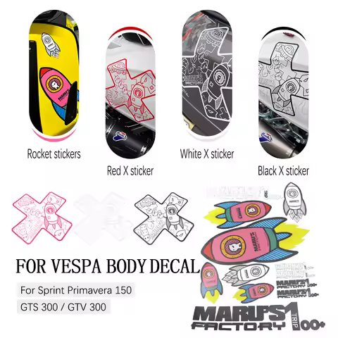 For Vespa GTS300 GTV300 Sprint150 Primavera150 Motorcycle Wheel Decal Rim Reflective Sticker