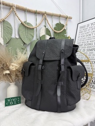 《荃灣實體店》Lv👜 PRE OWNED 🛍️黑武士壓花書包 有塵袋🖤新款