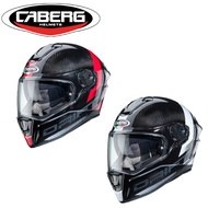 CABERG Drift Carbon Sonic I Anthracite Red/Anthracite White FullFace Helmet (S-XL) (Made in Italy)