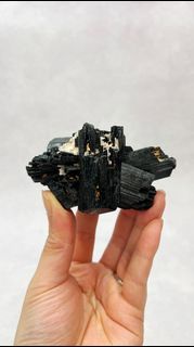 🔮 溶蝕黑碧璽 | Etched Black Tourmaline (Schorl) 📍 納米比亞 | Namibia