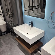 Curved Bathroom Cabinet Style Washbasin Board Wash Toilet Combination Basin Rock Toilet Pool Double-