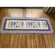 Quilt style kitchen rug
