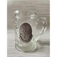 Beer Stein Golf Pewter “The Fairway" Glass Mug Vintage