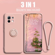 Xiaomi Redmi Note 13 12 11 10 Pro 12C 10S 11S 10C A1 Mi 13 10T 11T 12T Lite Ring Holder Case Liquid 