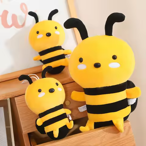 20/30cm Cute Bee Plush Stuffed Animal Toys Soft Bumblebee Plush Toys Kawaii Honey Bee Pillow Girl Ki