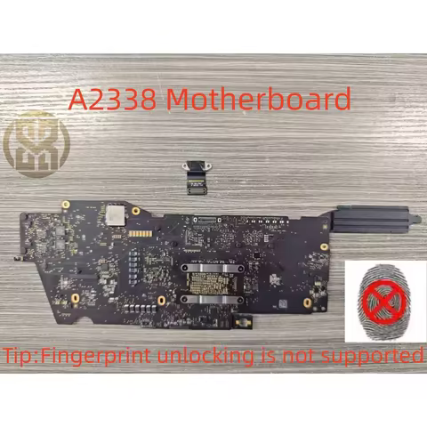 Original Logic Board For MacBook Pro Retina 13" A2338 2020 M1 Chip 16GB RAM 512GB SSD No Fingerprint