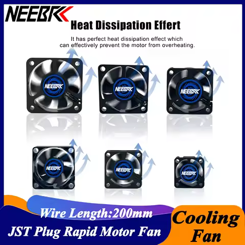 NEEBRC Cooling Fan Heatsink 25/30/35/40/45/50mm 5V-12V DC Heatsink 10000-30000RPM JST Plug for 540 5