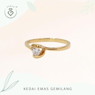 [Kedai Emas Gemilang] 200915 {YS} Solitaire Diamond Gold Ring (13)(1.9G) [835 Gold]