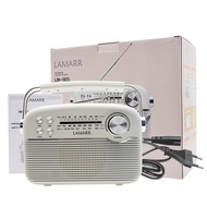 Lamarr Portable Rechargeable  FM Radio with Bluetooth Speaker | Deep Bass, USB/AUX, Plug & Play,