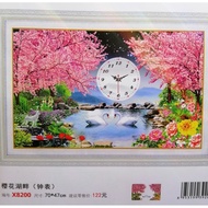 Swan lake fairy scene embroidery painting X8200 - size: 70 * 47cm. (UNWORKED PAINTING)