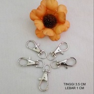 GANTUNGAN Silver Kew Kew Lobster Claps Keychain Hooks, 25 pcs. Hook hangers