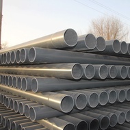 S-🥠PVCFarmland Irrigation Pipe Gray Socket Watering Hard Pipe Farmland Water Conservancy Buried Pipe Water Supply Pipe I