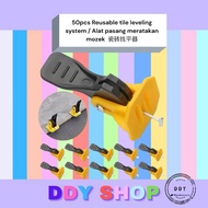 【Ready Stock】50pcs Reusable tile leveling system / Alat pasang meratakan mozek  瓷砖找平器