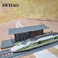 [AWHAO] Bus Stop Models in 1:64 Scale, Landscaping, Film Props, Creative Gift, Self-assembly Kit, Tr