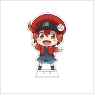 10CM Anime Cells at Work! Cosplay Cute Acrylic Figure Stand Plate Red Blood Cell White Blood Cell Or