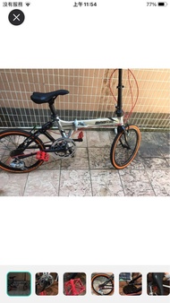 DAHON  COURSER 20寸摺疊單車座位管內有氣泵二手新舊如圖一切正常西貢區取