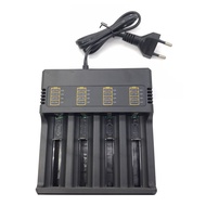 (ABZS) 1Pcs 4 Slots 18650 Battery Charger, Charging for 3.7V 18650 26650 21700 14500 16340 Rechargeable Lithium Battery