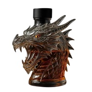 Whiskey Bottle with Wolf Head Design Wolf Head Themed Decanter 300ml Whiskey Decanter Bottle with Wo