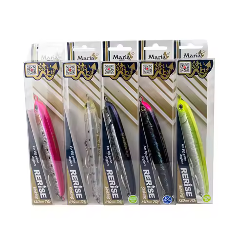 MARIA Japan Deep Sea Boat Fishing Sea Fishing Pencil RERISE 10.5/13/15cm Sinking Golden Gun Fake Bai